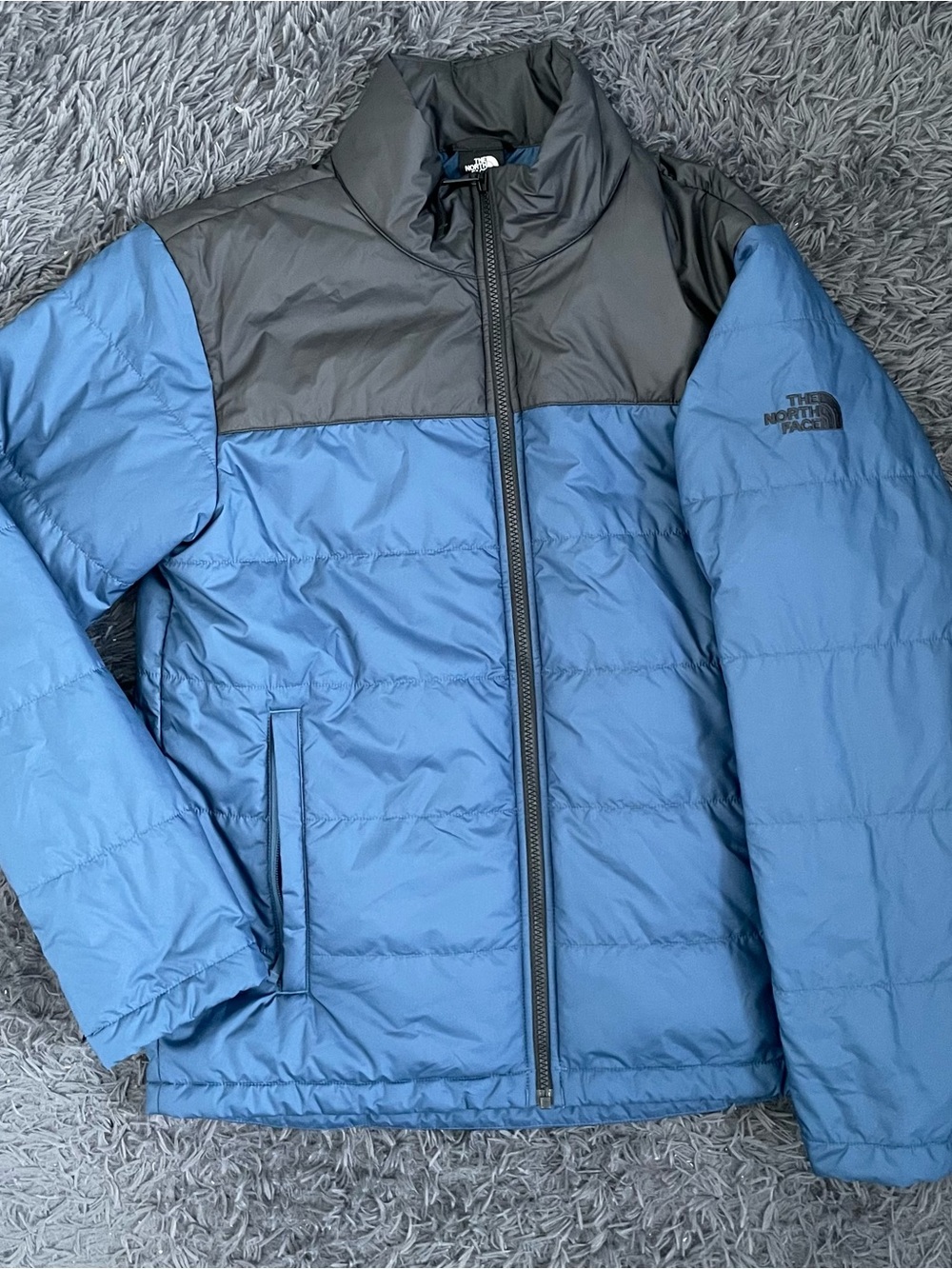 Men Size Medium The North Face Everyday Insulated Jacket Black Blue